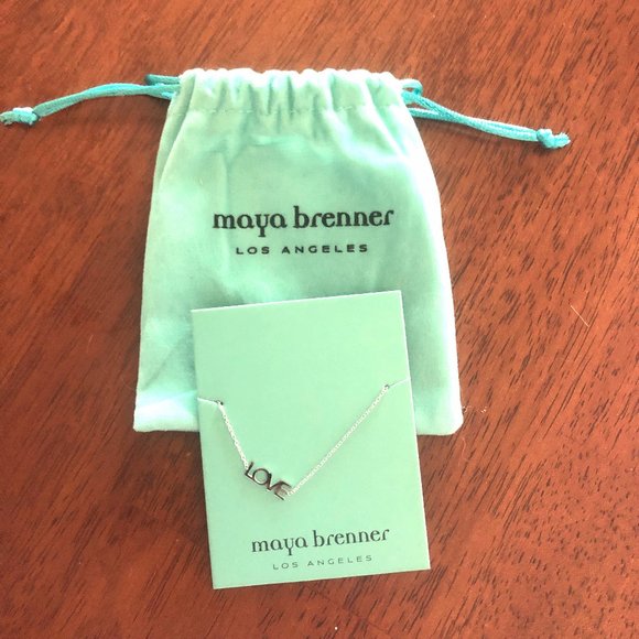 MAYA BRENNER “LOVE” BRACELET NWT IN SILVER - Picture 1 of 3